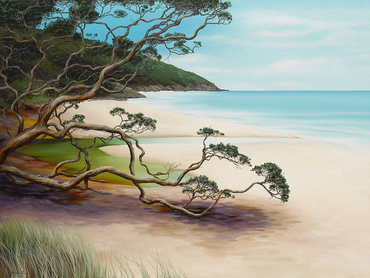 'The sheltering tree Orokawa Bay'